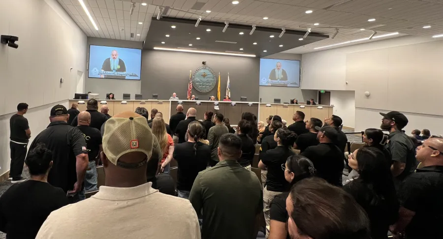 Local 2499 Members Speak at County Commission Meeting